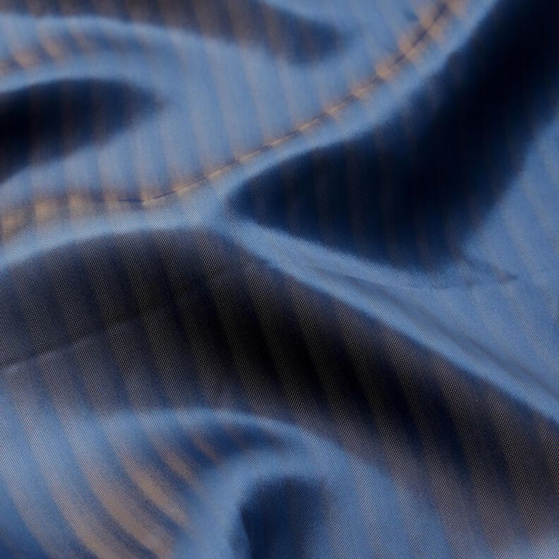 Satin lining shadow stripe – navy blue,  image number 2