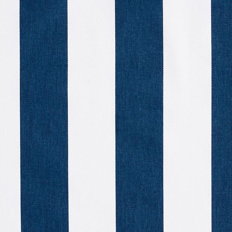 Decor Fabric Cotton Twill stripes – white/indigo,  image number 1