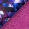 Softshell colourful triangles Digital Print – grape,  thumbnail number 5