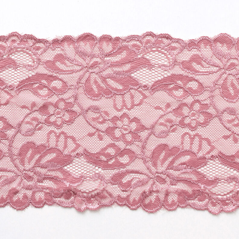 Elastic lace [150 mm] – dusky pink,  image number 1