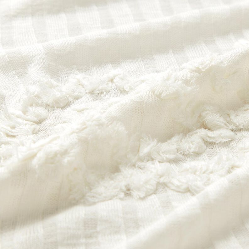 Ribbed Knit paisley effect – ivory,  image number 2