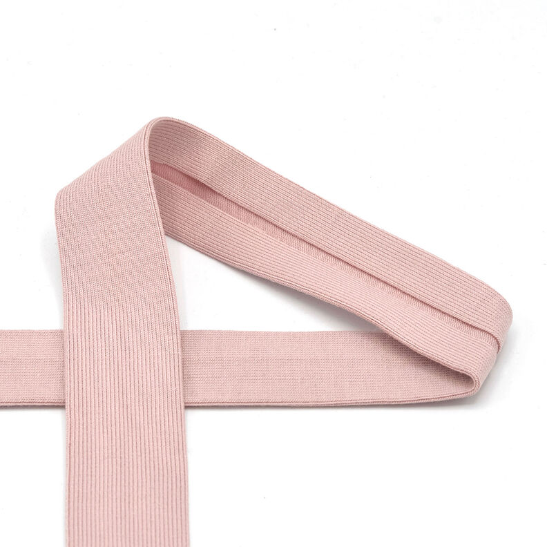Bias binding Cotton Jersey [20 mm] – light dusky pink,  image number 1