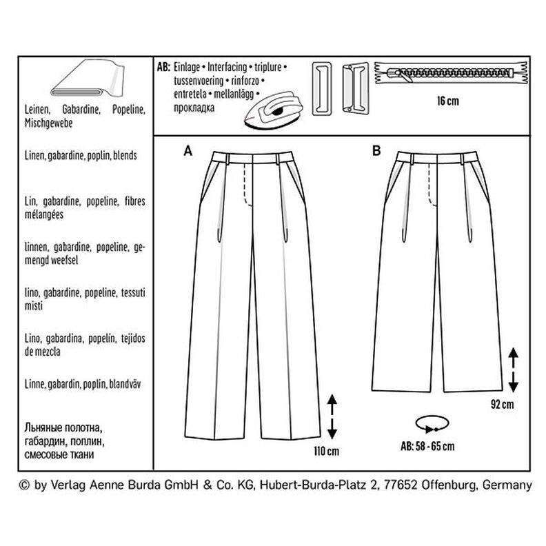 Trousers | Culottes, Burda 6436 | 34 - 44,  image number 6