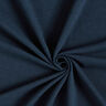 Plain cotton linen blend jersey – navy blue,  thumbnail number 1