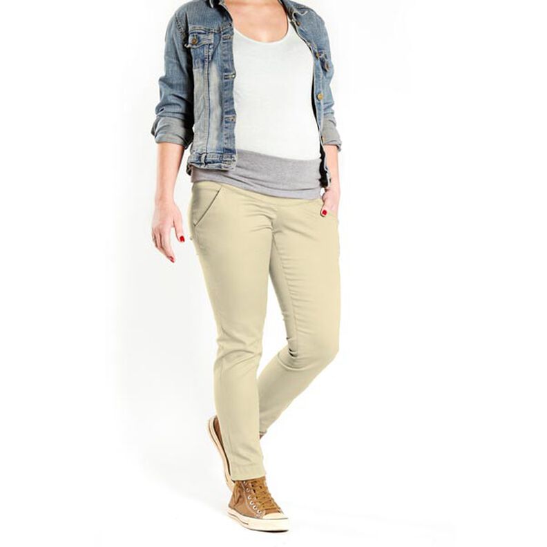 Stretch Cotton Satin – natural,  image number 6