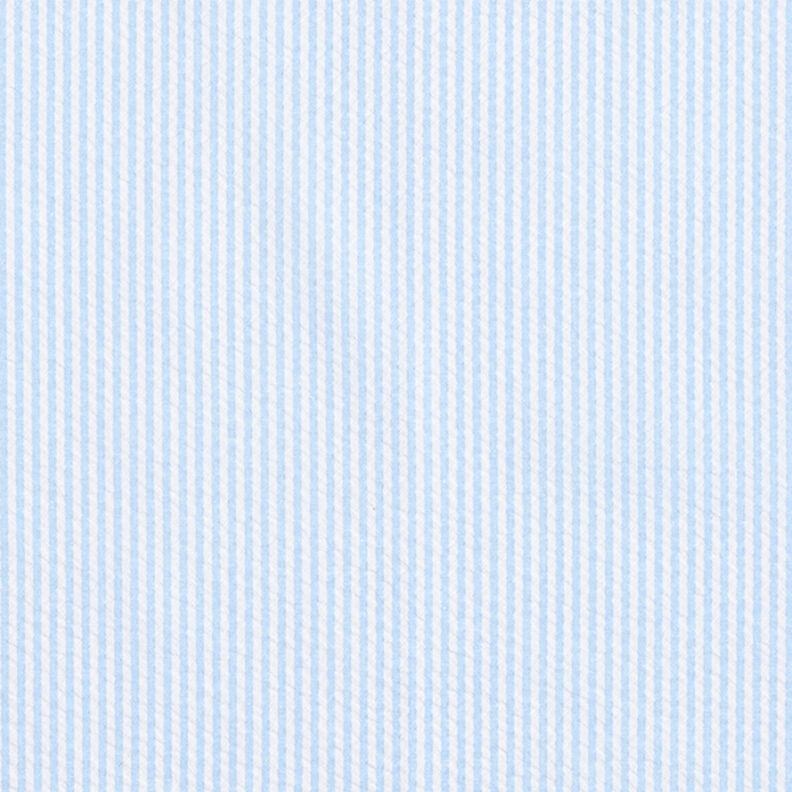Seersucker Stripes Cotton Blend – light blue/offwhite,  image number 1