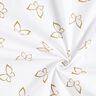 Butterflies cotton poplin – white,  thumbnail number 3