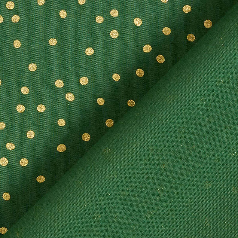 Cotton Poplin Fine Dots – green/gold, image number 4