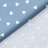 Scattered hearts organic cotton poplin – light wash denim blue,  thumbnail number 4