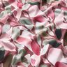 Cotton Jersey Watercolor flowers digital print – hollyhock/reed,  thumbnail number 2