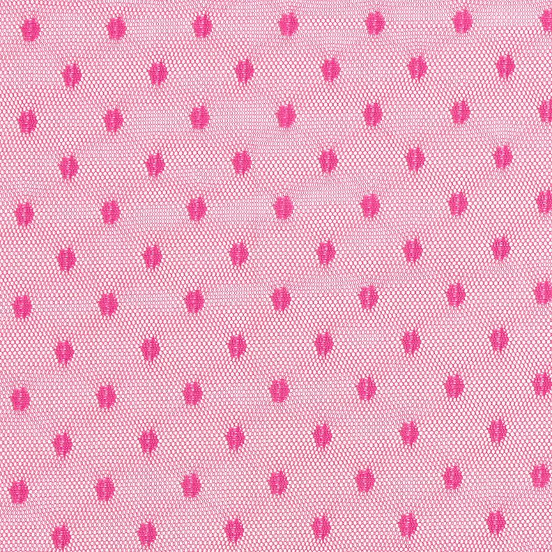 Dots soft mesh – intense pink,  image number 1