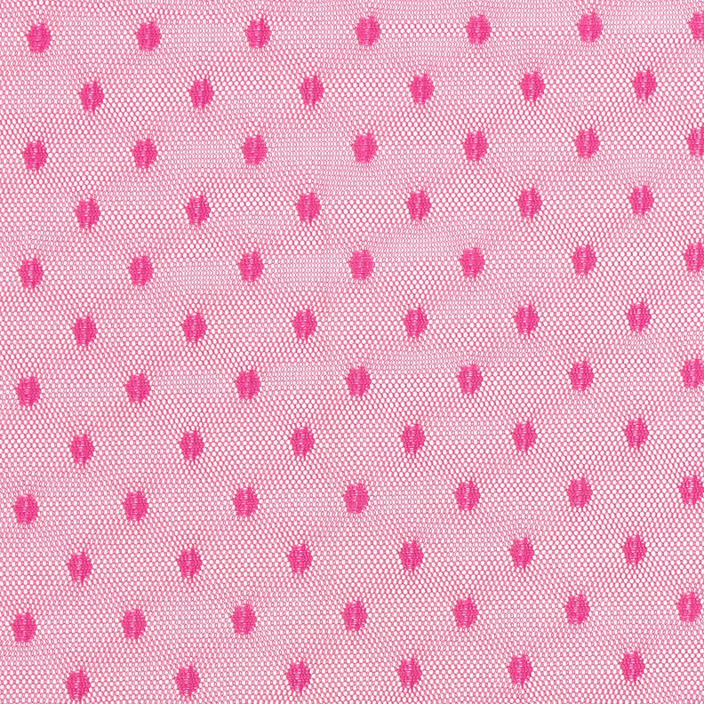 Dots soft mesh – intense pink,  image number 1