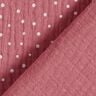 Double Gauze/Muslin Polka Dots – dusky pink/white,  thumbnail number 4
