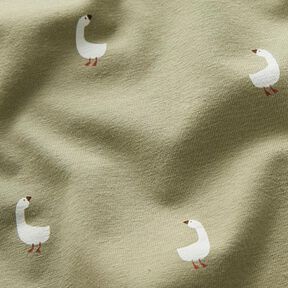 Cotton Jersey Cute Geese – pistachio, 