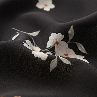 Small Flowers Blouse Fabric – black, 
