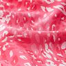 Crepe fabric abstract leopard pattern – intense pink,  thumbnail number 2