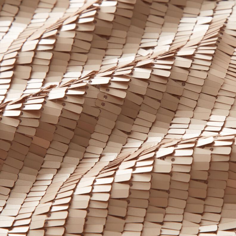 Sequin Fabric Rectangle – light dusky pink,  image number 2