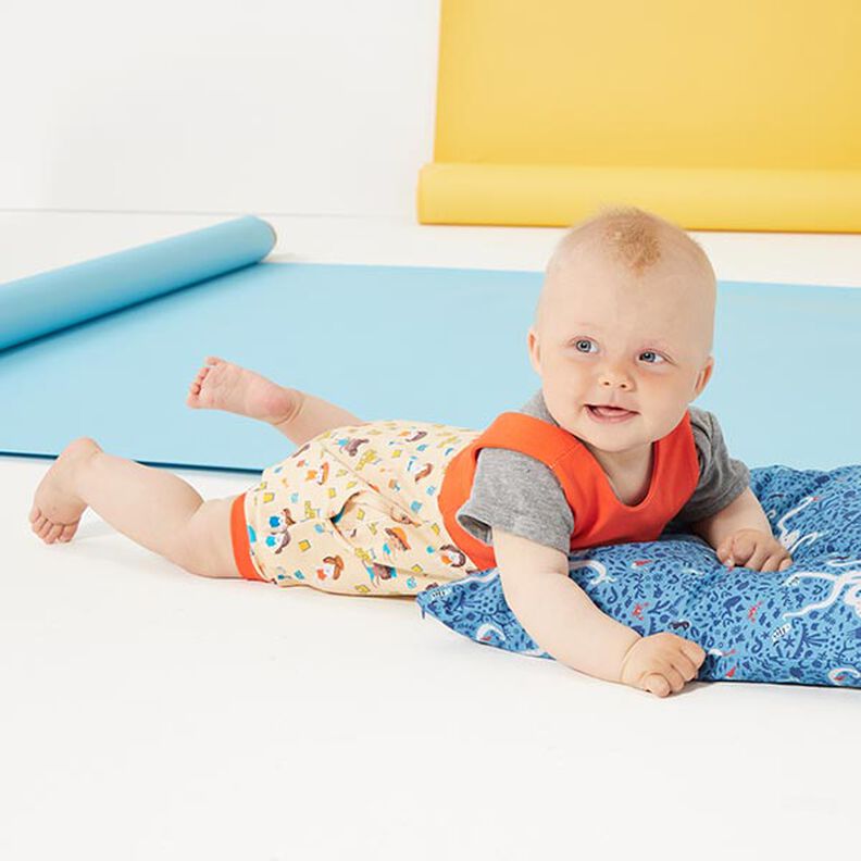 Plain Medium Cotton Jersey – orange,  image number 9