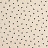 Decor Fabric Half Panama little hearts – black/natural,  thumbnail number 1