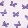Brushed Sweatshirt Fabric Big Butterflies | Poppy Fabrics – pastel mauve/blue lilac,  thumbnail number 1