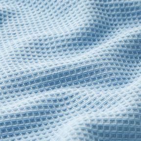 Towelling Fabric/Waffle Piqué Plain – light blue, 