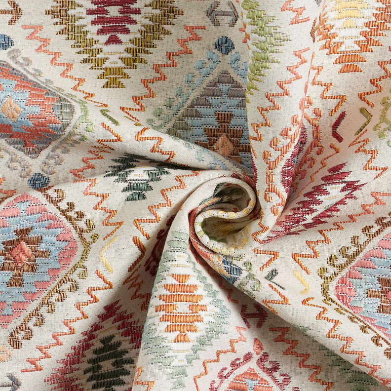 Decor Fabric Jacquard Indian carpet – light beige,  image number 4