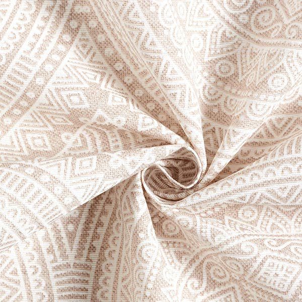Decor Fabric Canvas Mandala – natural/white,  image number 3