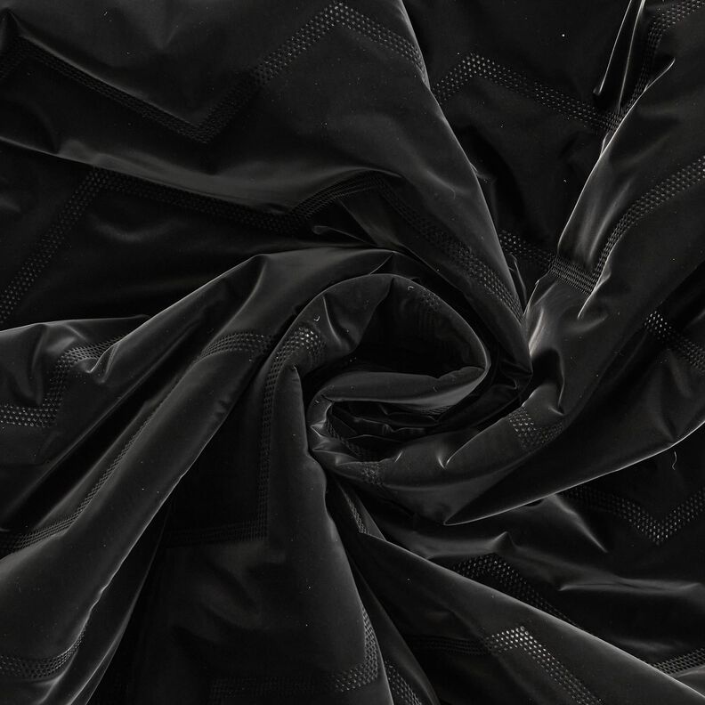 Quilted Fabric Peachskin Chevron | Katia Fabrics – black, image number 4