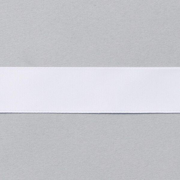 Satin Ribbon [25 mm] – white,  image number 1