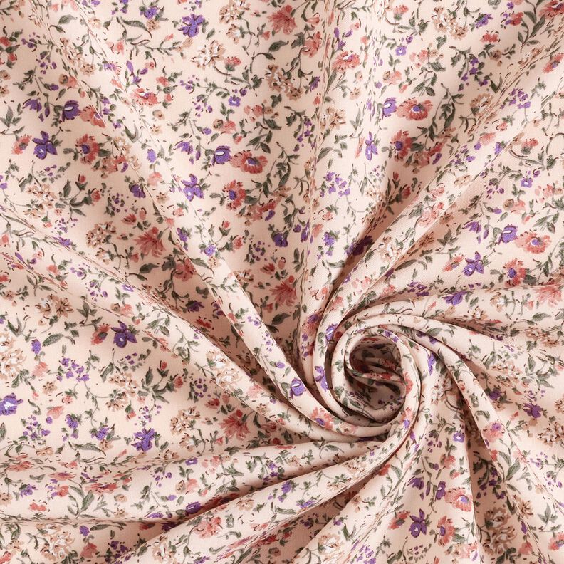 Millefleur viscose fabric – rosé,  image number 3