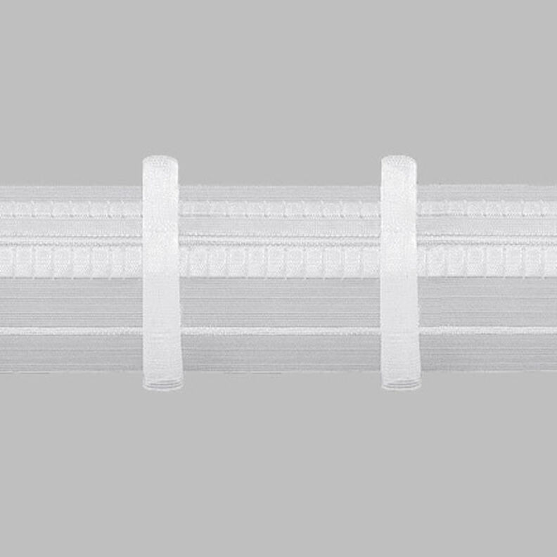 Pleated Curtain Tape 1x 90mm, transparent, Gerster,  image number 1