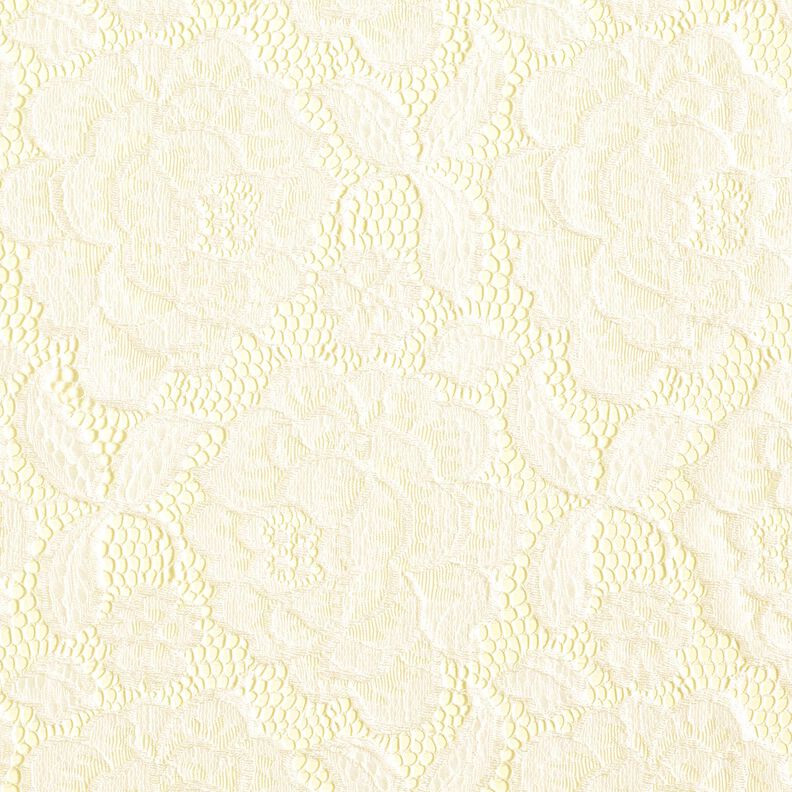 Stretch Lace Blossoms and leaves – offwhite, image number 1