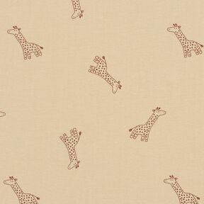 Cotton Jersey Giraffes – almond, 