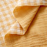 Double Gauze/Muslin Yarn dyed gingham – antique gold/white | Remnant 110cm,  thumbnail number 2