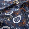 Cotton Poplin Animal Faces | Poppy Fabrics – blue grey,  thumbnail number 2