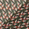 Crêpe Chiffon Leaf Pattern – black/reed,  thumbnail number 4