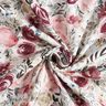 Double Gauze/Muslin Watercolour Roses Digital Print – white,  thumbnail number 4