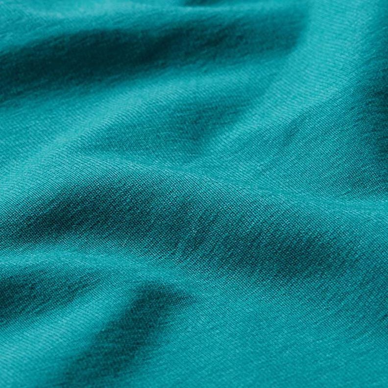 Plain Medium Cotton Jersey – petrol,  image number 2