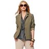 Viscose Blend checks with lurex – dark beige/curry yellow,  thumbnail number 5