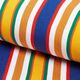 Outdoor Deckchair fabric Longitudinal stripes, 44 cm – blue/brown,  thumbnail number 1