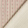 Decor Fabric Half Panama stripes with stars – natural/burgundy,  thumbnail number 4