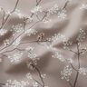 Decor Fabric Half Panama Flowering Branches – taupe,  thumbnail number 2