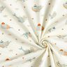 Cotton Jersey maritime whales Digital Print – offwhite,  thumbnail number 3