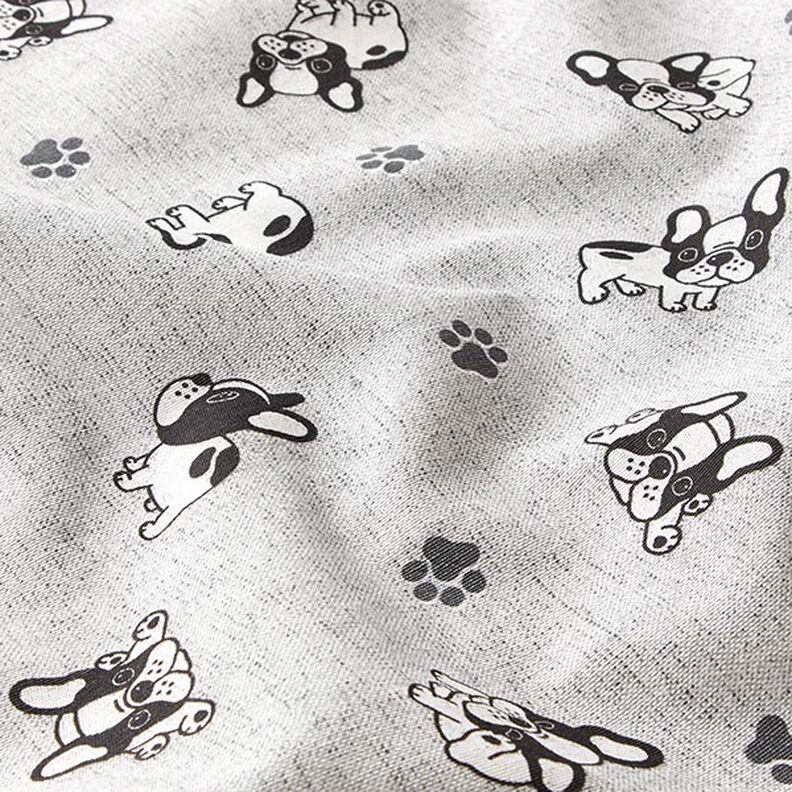 Decor Fabric Canvas Bulldog – grey,  image number 2