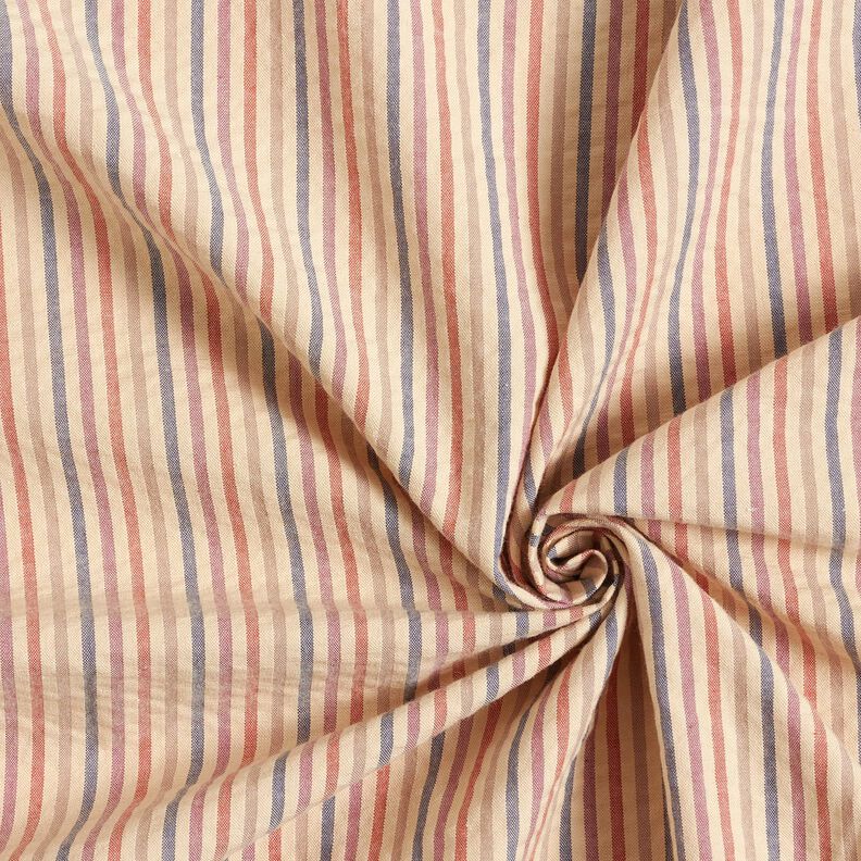 Seersucker colourful stripes – cashew/grape, image number 3