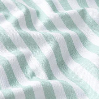 Decor Fabric Half Panama Vertical stripes – mint/white, 