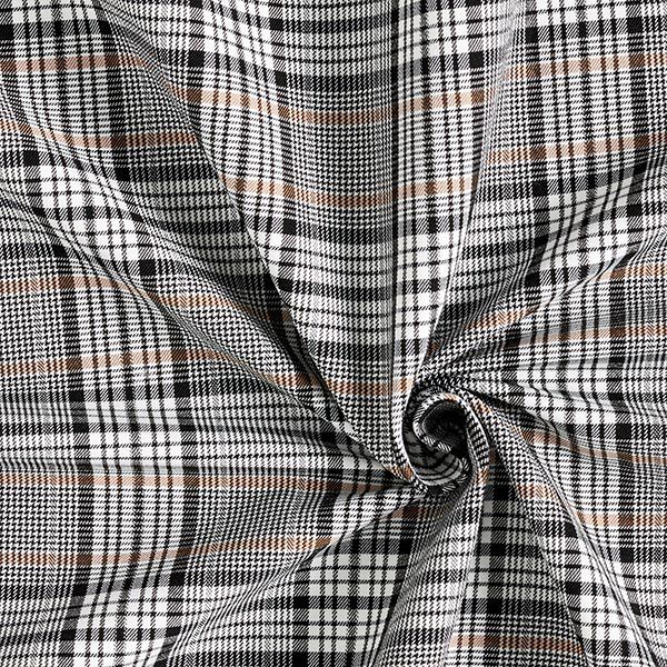 Prince of Wales check stretchy trouser fabric – beige,  image number 3