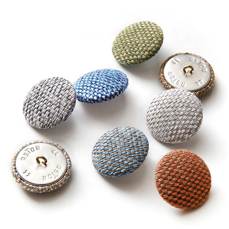 Covered Button - Outdoor Decor Fabric Agora Bruma - terracotta,  image number 3