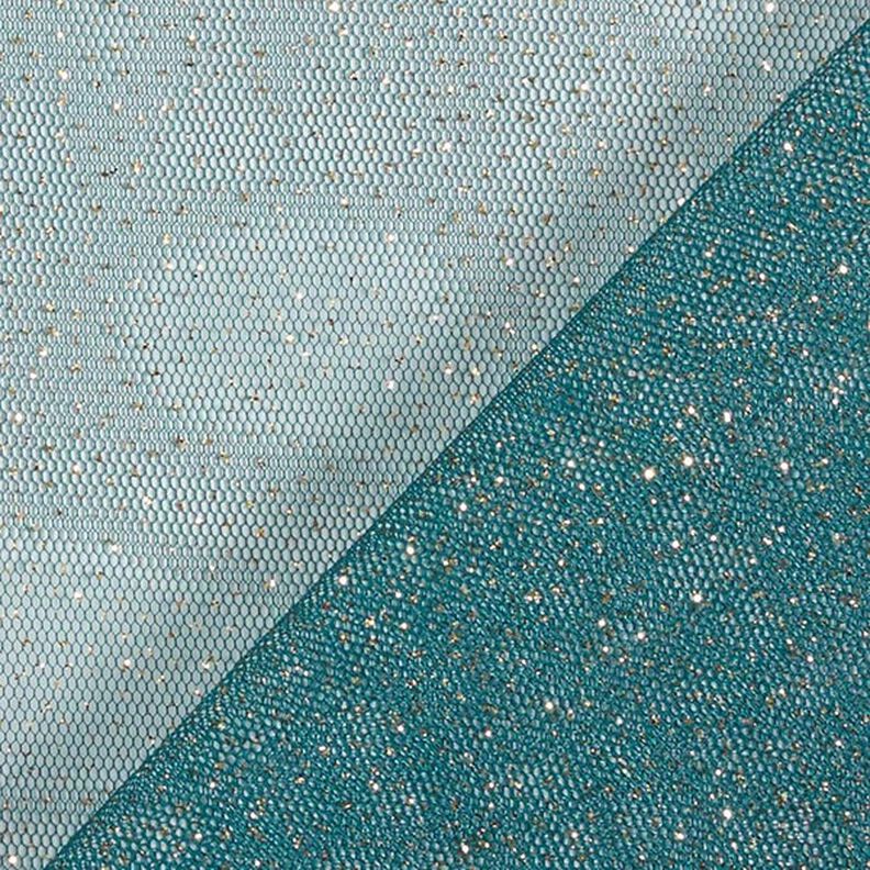 Royal Glitter Tulle – petrol/gold,  image number 5