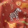 Cotton Poplin jungle animals Digital Print – terracotta,  thumbnail number 2